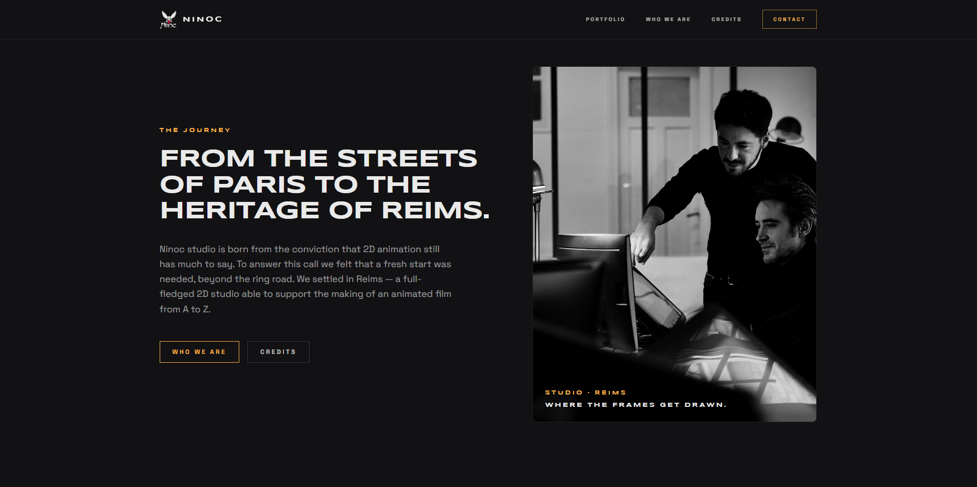 Ninoc Studio journey section